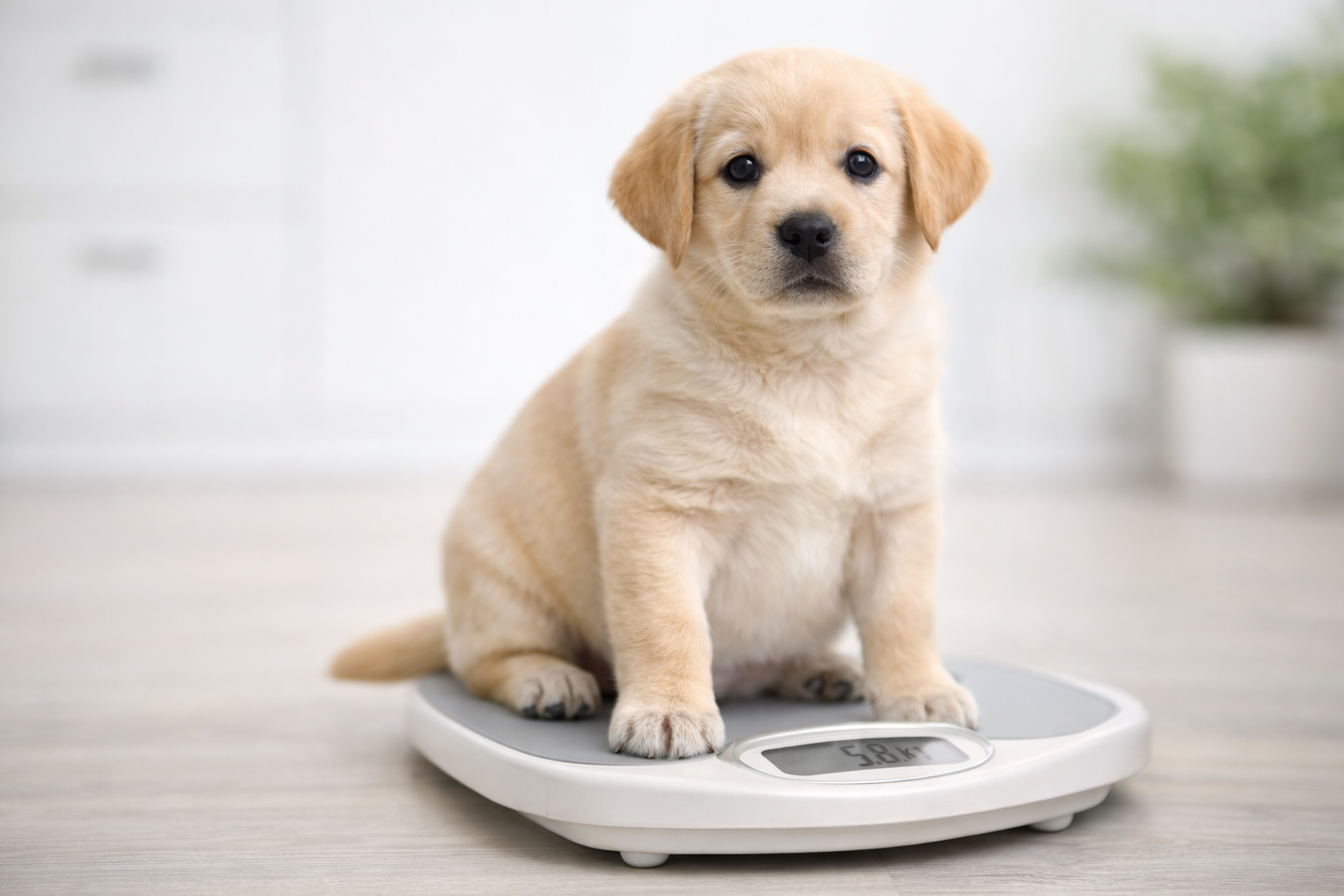 Puppy ka wajan nahi badh raha – underweight puppy ko pet parent weight check karte hue