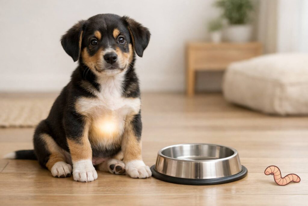 2 month puppy का वजन कम है - वजन न बढ़ने के कारणों को समझाने वाला दृश्य