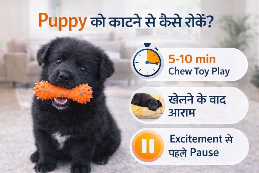 Puppy को काटने से कैसे रोकें?
