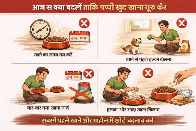 पप्पी खाना नहीं खा रहा ? आज से क्या बदले की पप्पी खाना खाने लगे। 5 घरेलू उपाय