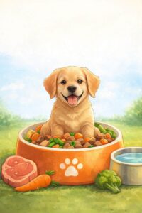 4 महीने के puppy का खाना कैसे बदलें? क्यों, कब? - क्या खिलाएं कब खिलाएं ?